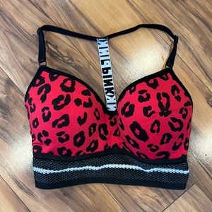 Victorias Secret wireless lightly lined push-up sports bra EUC S-DD